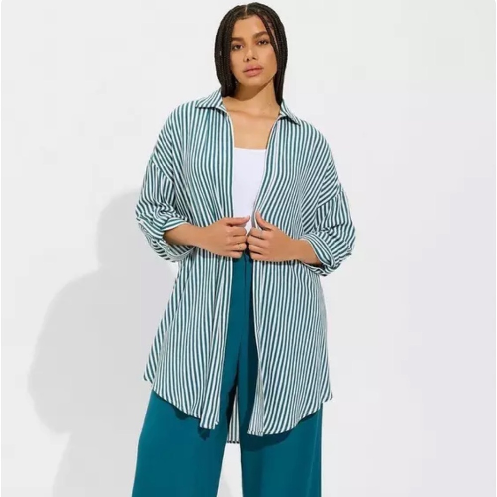 Torrid Oversized Kimono Shirt - Picture 4 of 4